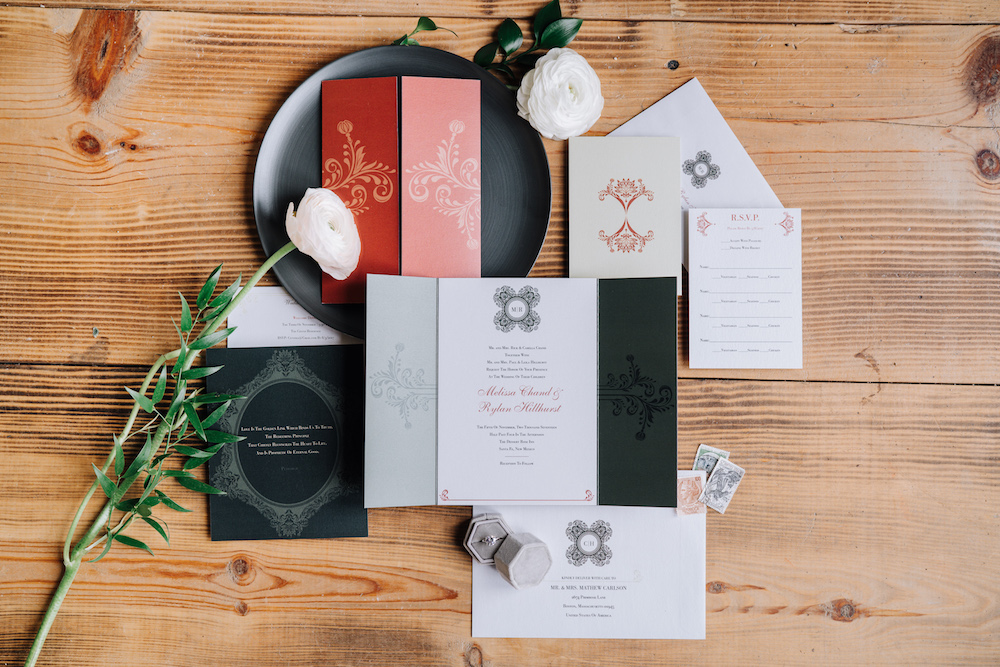 minimalist wedding invitation 