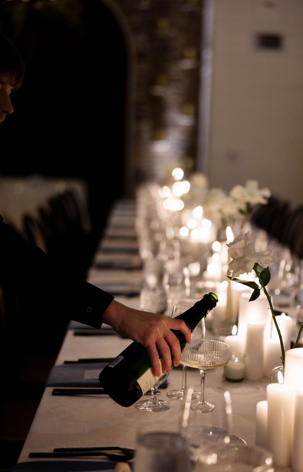 elegant wedding table setting for 50 guests_Santa ynez inn